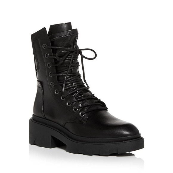 ASH Madness Block Heel Combat Boots Black Size 39 NWT - Picture 3 of 10